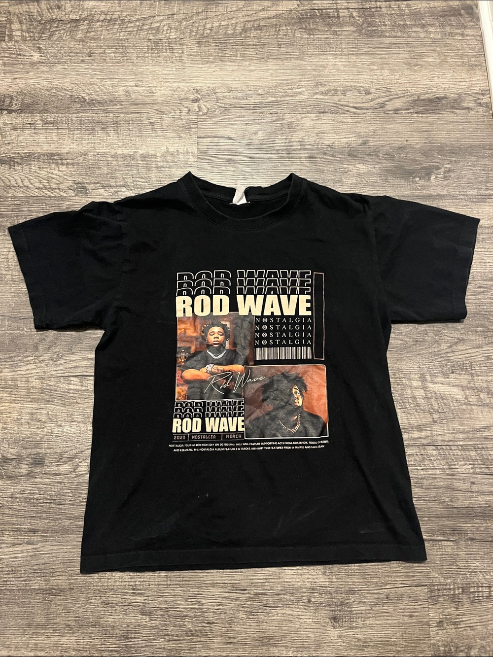 Rod Wave Black Graphic Tee - 'Rod Wave' Print